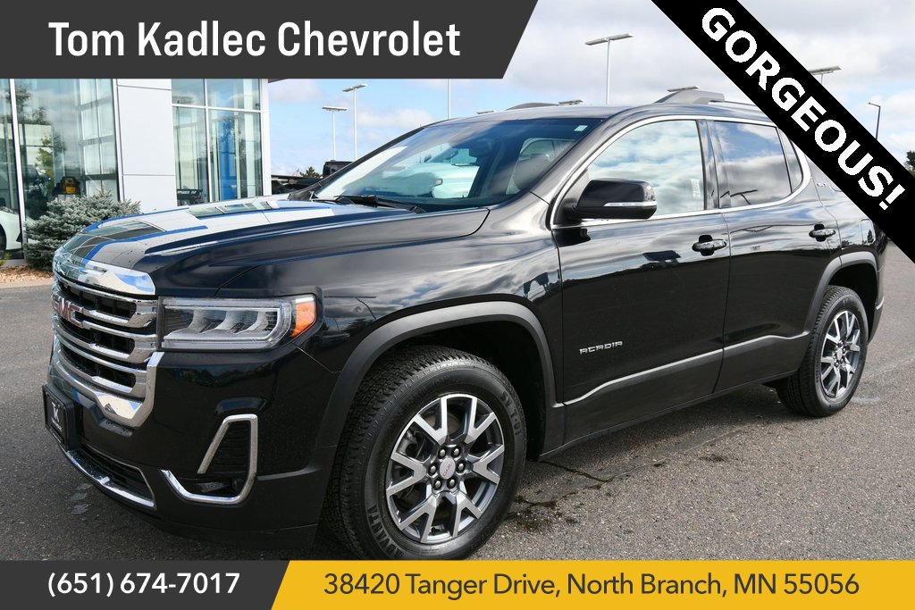 Certified 2023 GMC Acadia SLT with VIN 1GKKNUL42PZ250916 for sale in North Branch, Minnesota