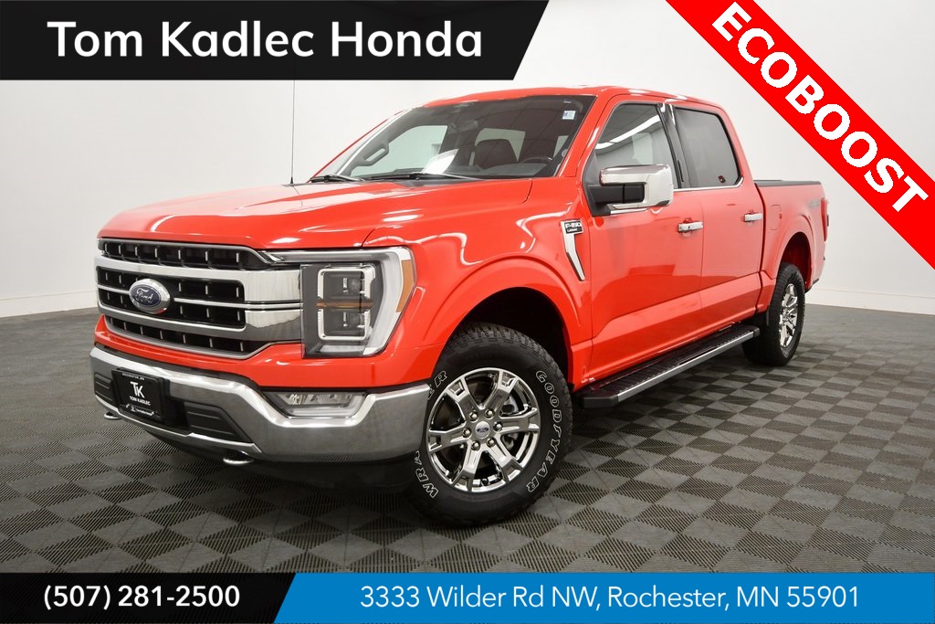 Used 2021 Race Red Ford Lariat image 1