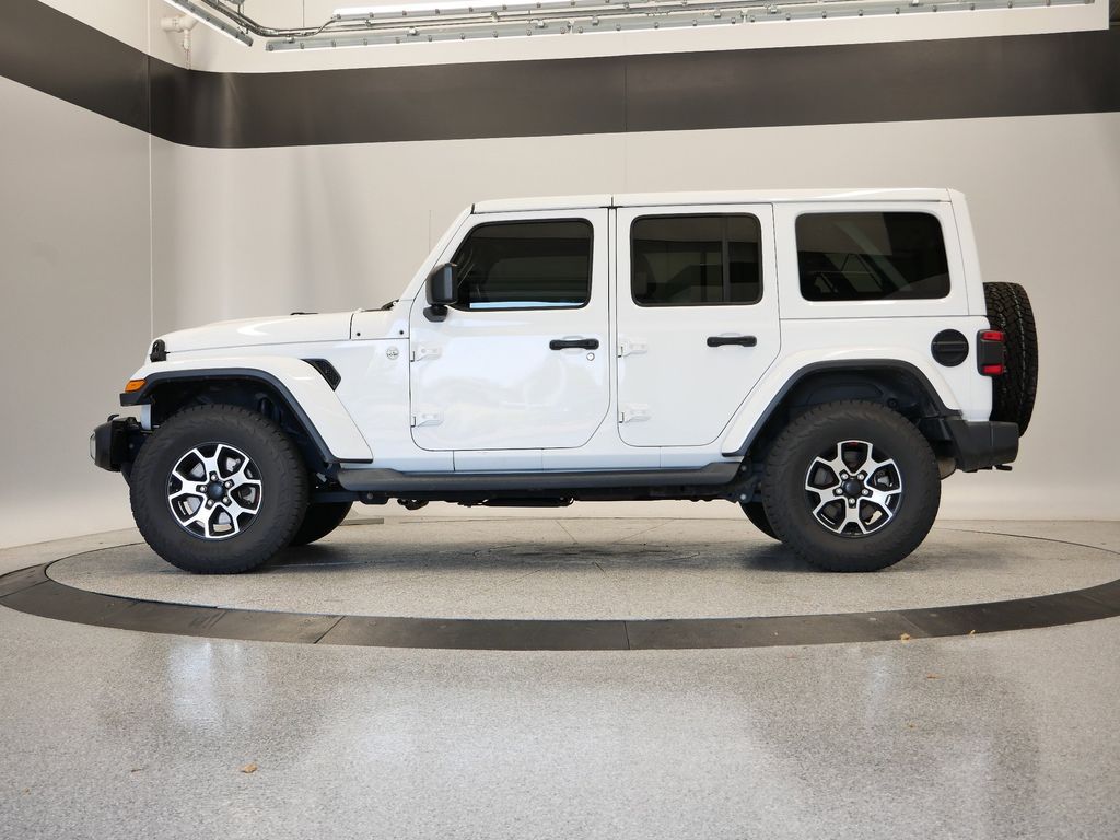 Certified 2020 Jeep Wrangler Unlimited Sahara with VIN 1C4HJXEN0LW155579 for sale in Coon Rapids, Minnesota
