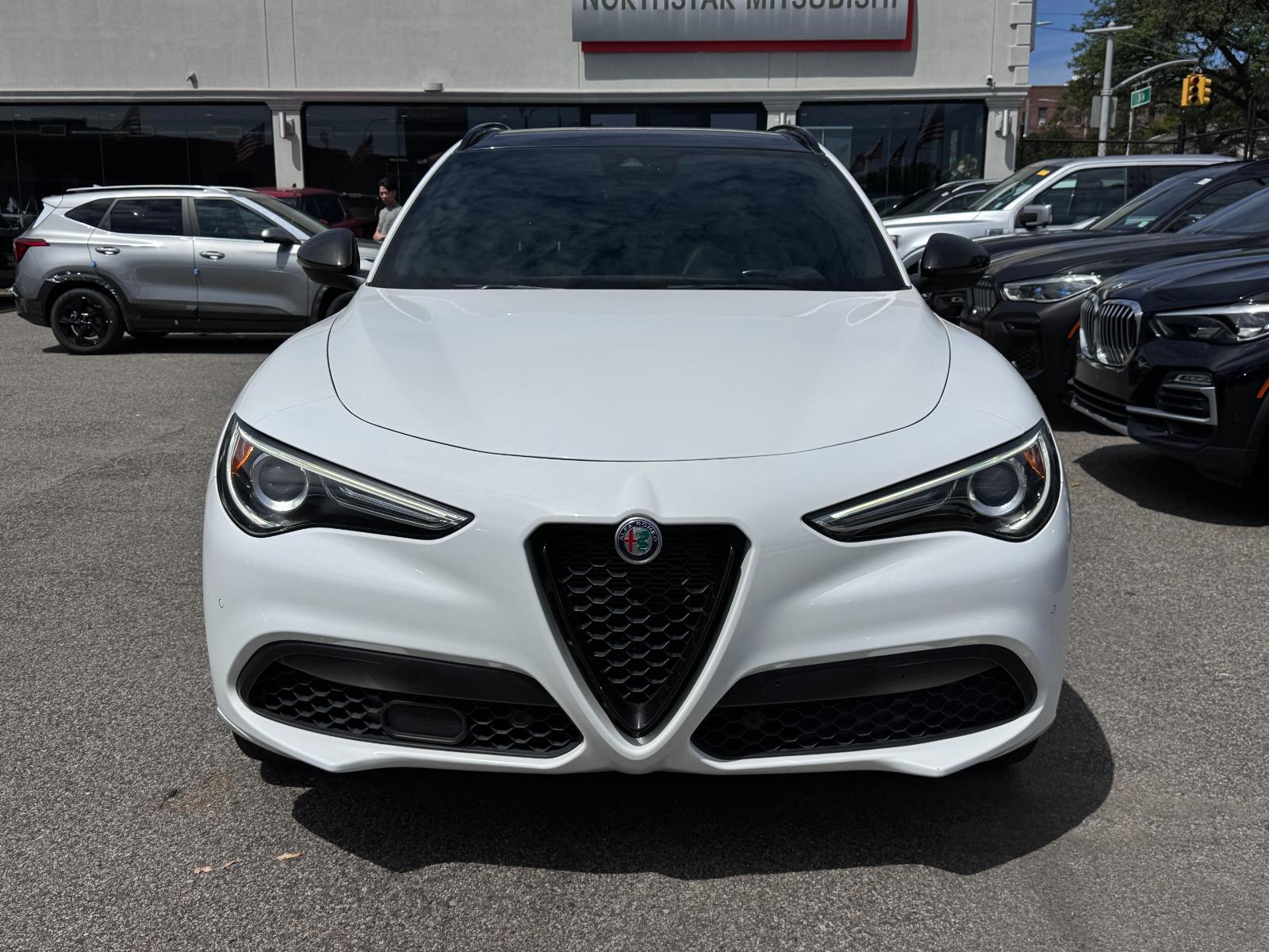 Used 2021 Alfa Romeo Stelvio Ti Sport with VIN ZASPAKBNXM7D16431 for sale in Woodside, NY