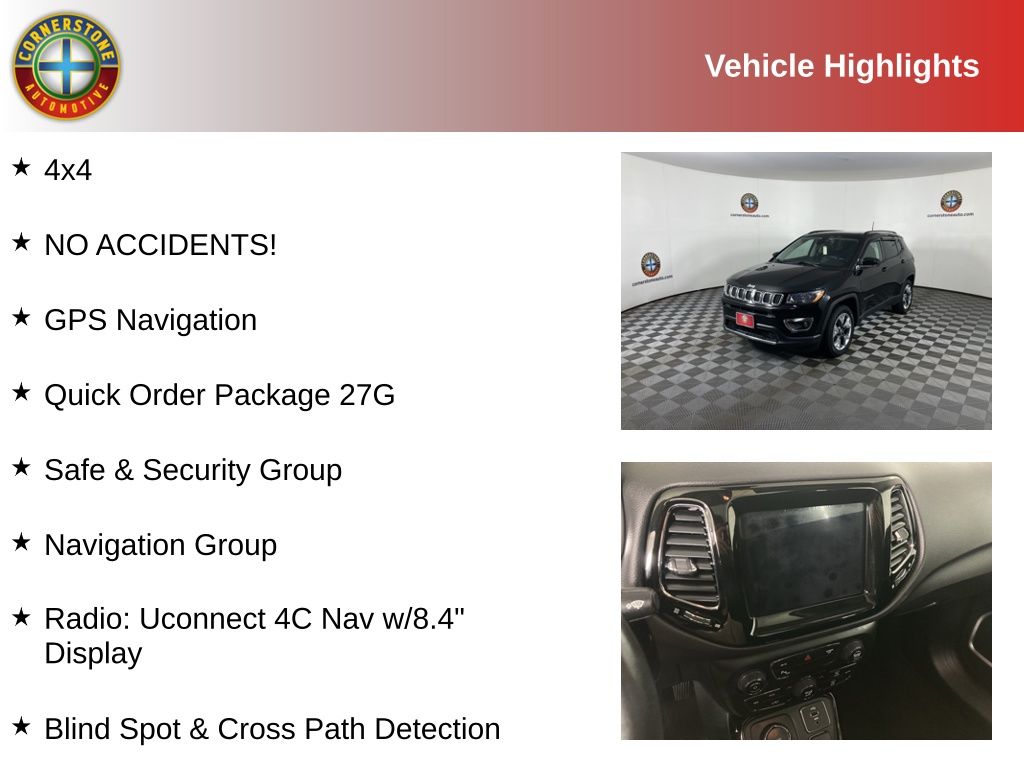 Used 2018 Jeep Compass Limited with VIN 3C4NJDCB7JT199429 for sale in Elk River, Minnesota