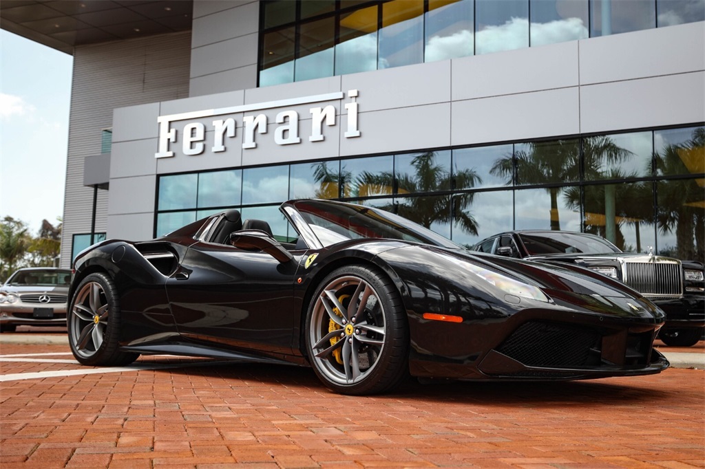 Certified Used 2018 Nero Daytona Metallic Ferrari Base image 24