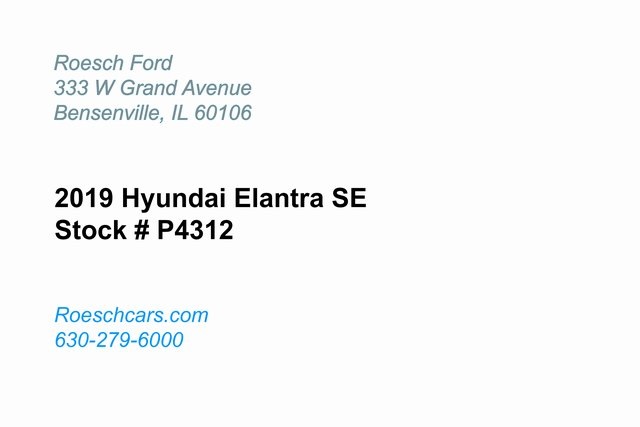 Certified 2019 Hyundai Elantra SE with VIN 5NPD74LFXKH486259 for sale in Bensenville, IL