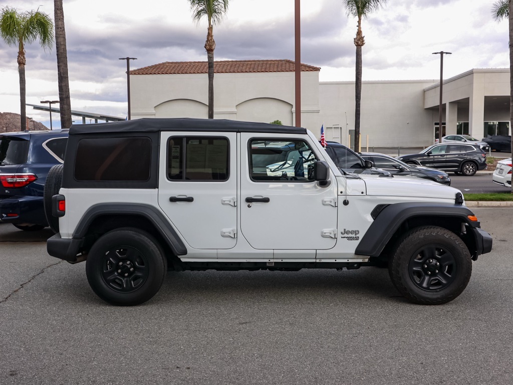 Used 2021 White Jeep Unlimited Sport image 2