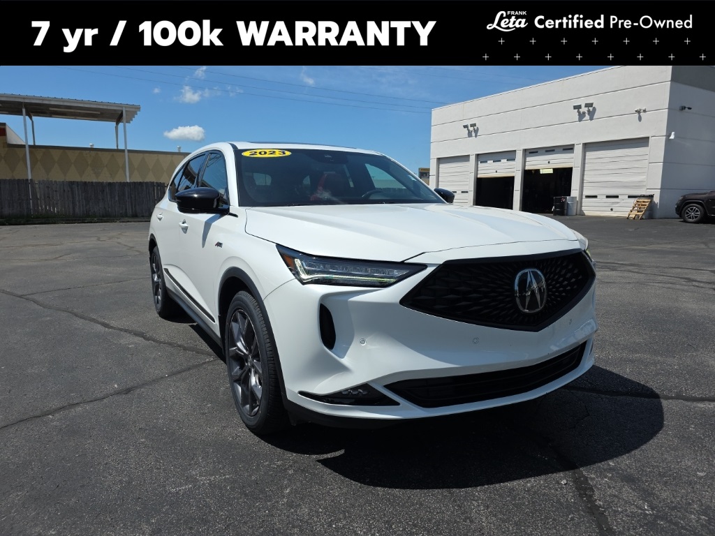 Used 2023 Platinum White Pearl Acura A-Spec image 1