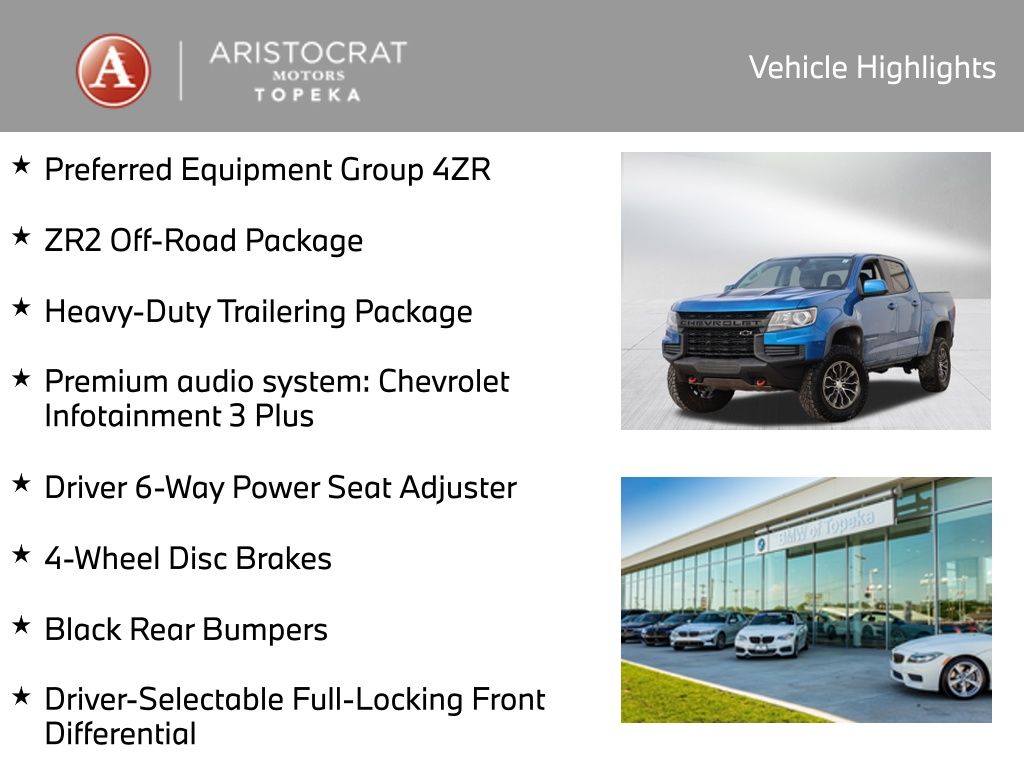 Used 2022 Chevrolet Colorado ZR2 with VIN 1GCGTEEN4N1246767 for sale in Kansas City