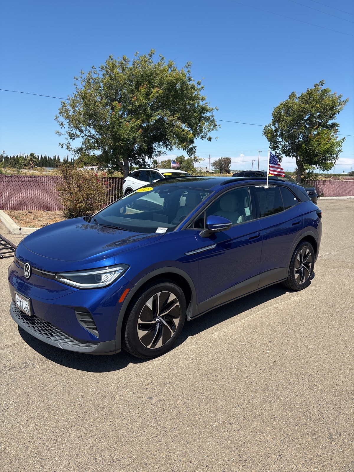 Used 2021 Volkswagen ID.4 PRO S with VIN WVGTMPE21MP043890 for sale in Tracy, CA