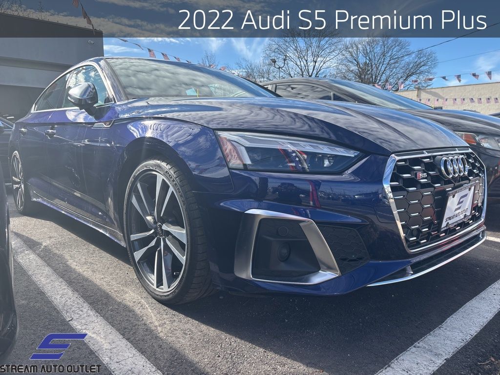 Used 2022 Blue Audi Premium Plus image 1