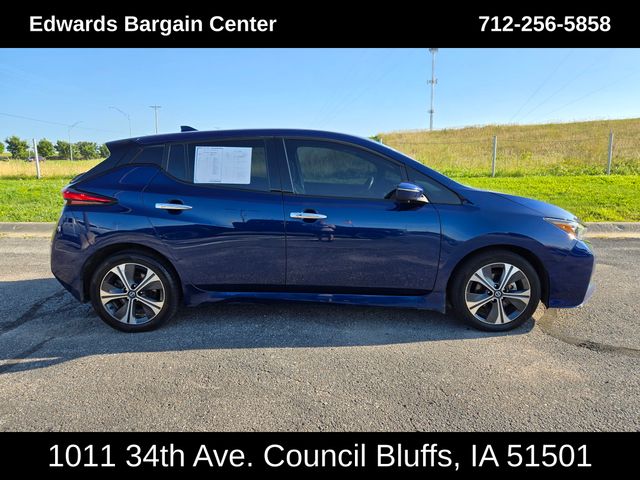 Used 2020 Nissan Leaf SL Plus with VIN 1N4BZ1DPXLC304666 for sale in Council Bluffs, IA