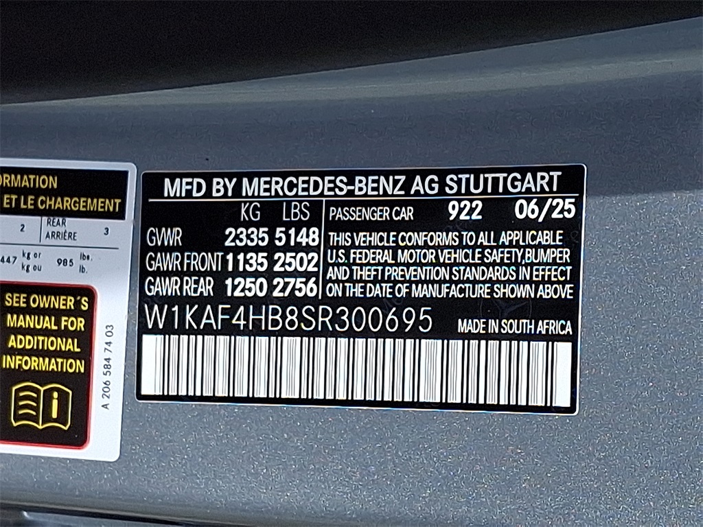 2025 Mercedes Benz C 300 4MATIC photo 22