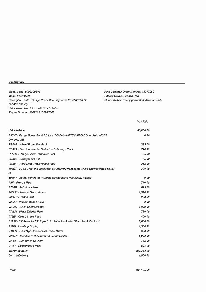 2025 LAND ROVER RANGE ROVER SPORT - Image 2