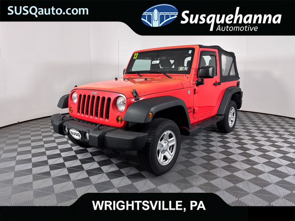 Used 2013 Jeep Wrangler Sport with VIN 1C4AJWAG6DL583971 for sale in Wrightsville, PA
