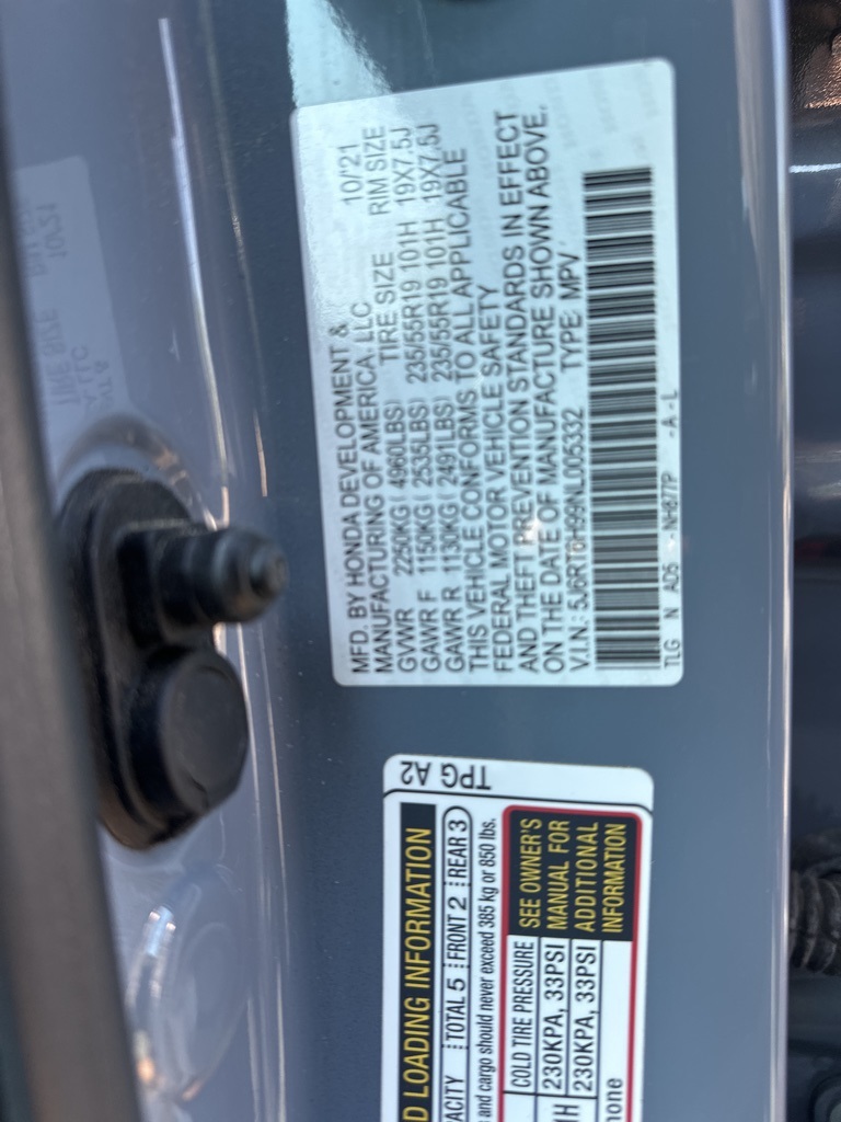 2022 Honda CR-V Hybrid Touring photo 24
