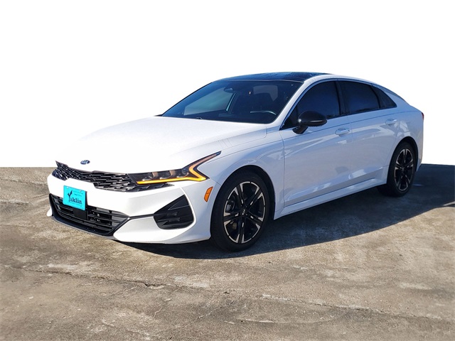 Used 2021 Kia K5 GT-Line with VIN 5XXG64J2XMG060747 for sale in Angleton, TX