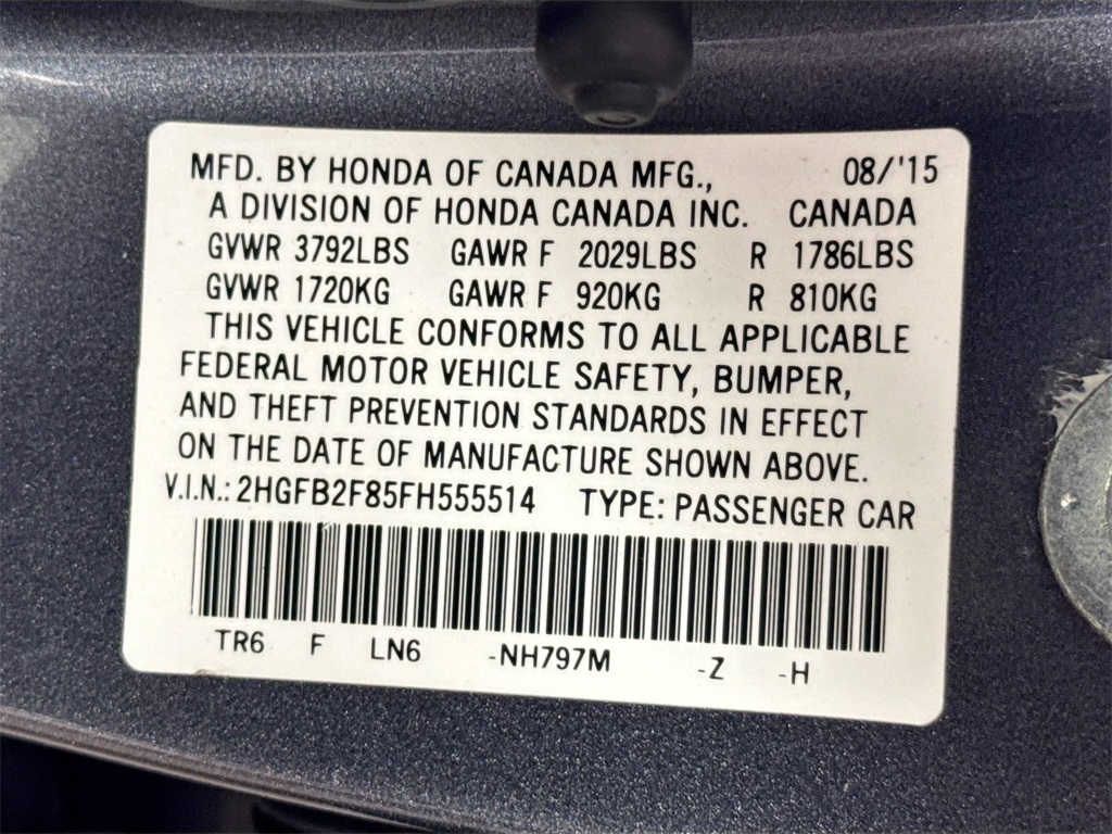 2015 Honda Civic EX photo 38