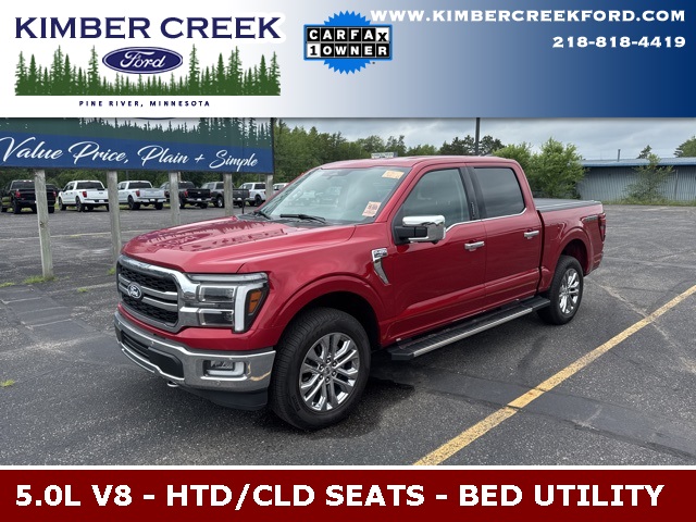 Used 2024 Ford F-150 Lariat with VIN 1FTFW5L57RFA01685 for sale in Pine River, Minnesota