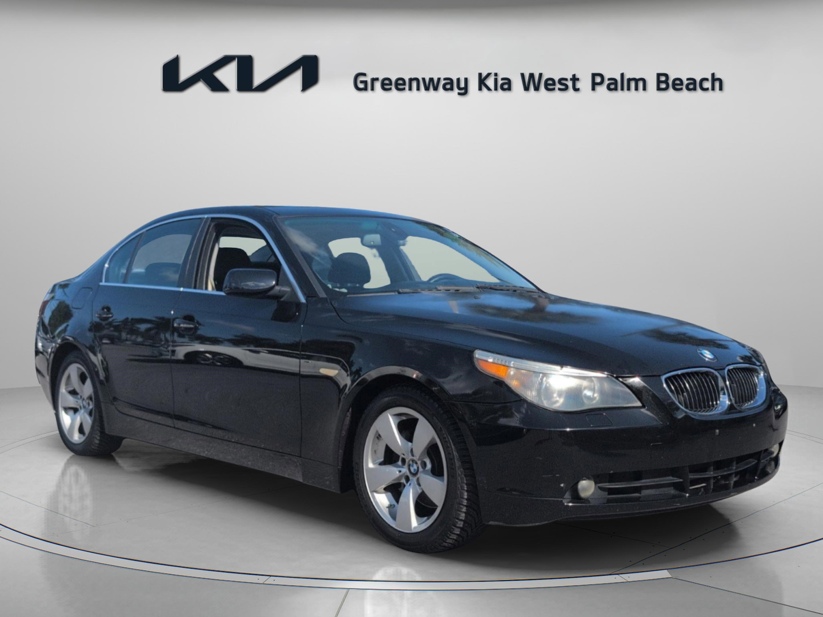 Used 2007 BMW 5 Series 525i with VIN WBANE535X7CW60824 for sale in West Palm Beach, FL