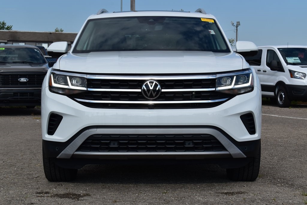 Certified 2021 Volkswagen Atlas SEL Premium with VIN 1V2TR2CA6MC508480 for sale in Kansas City