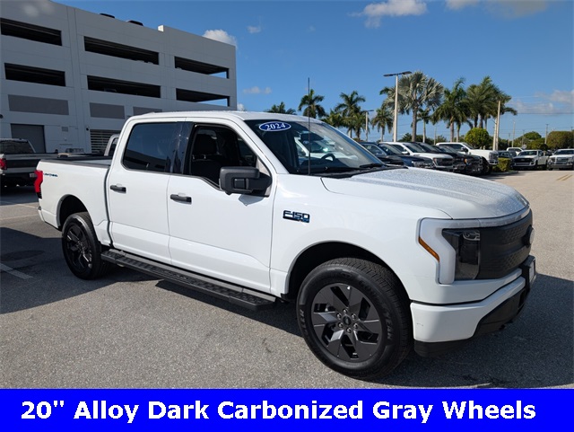Used 2024 Ford F-150 Lightning XLT with VIN 1FTVW3LK5RWG23014 for sale in Delray Beach, FL