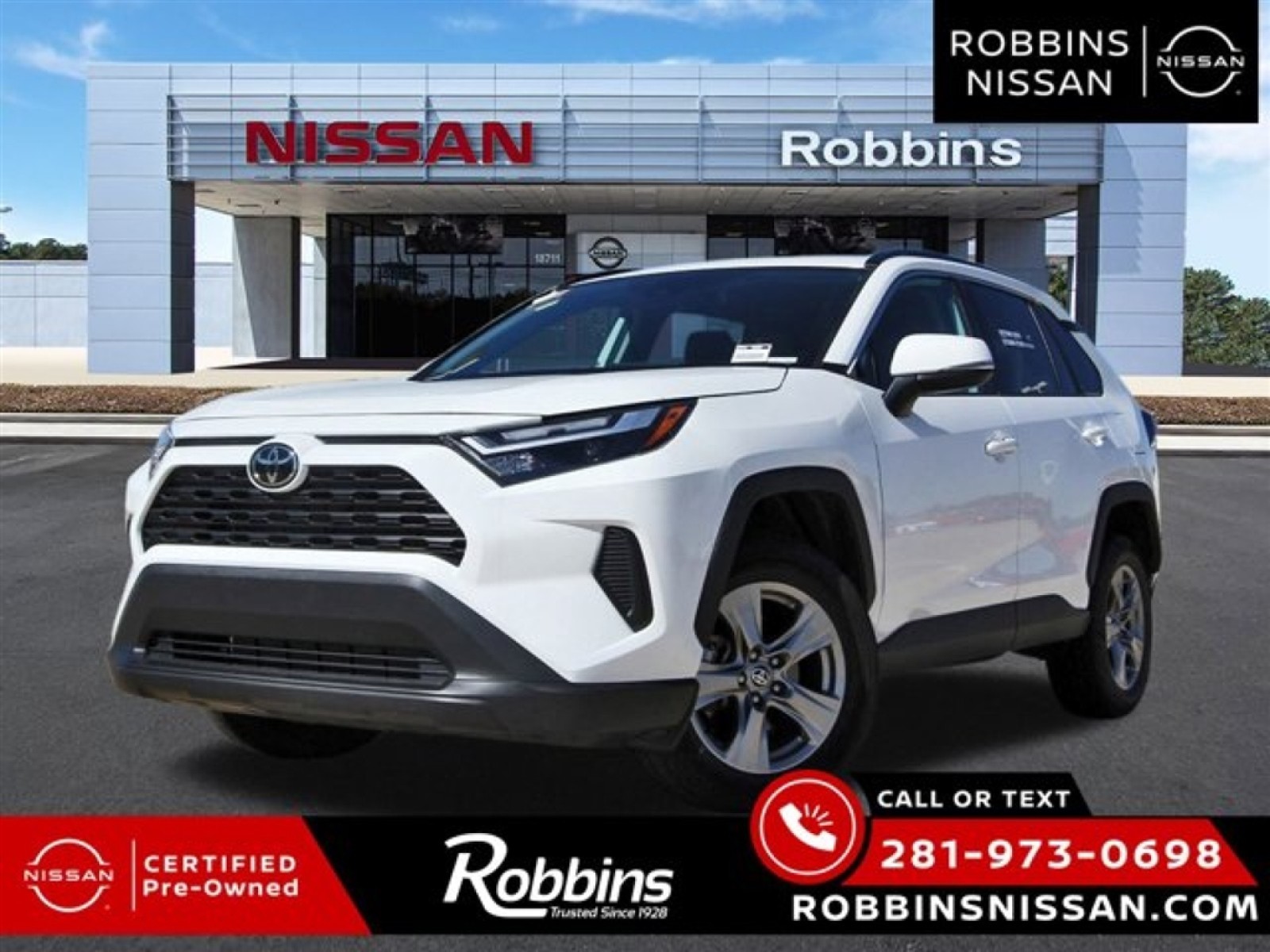 2024 Toyota RAV4 XLE White at Robbins Nissan