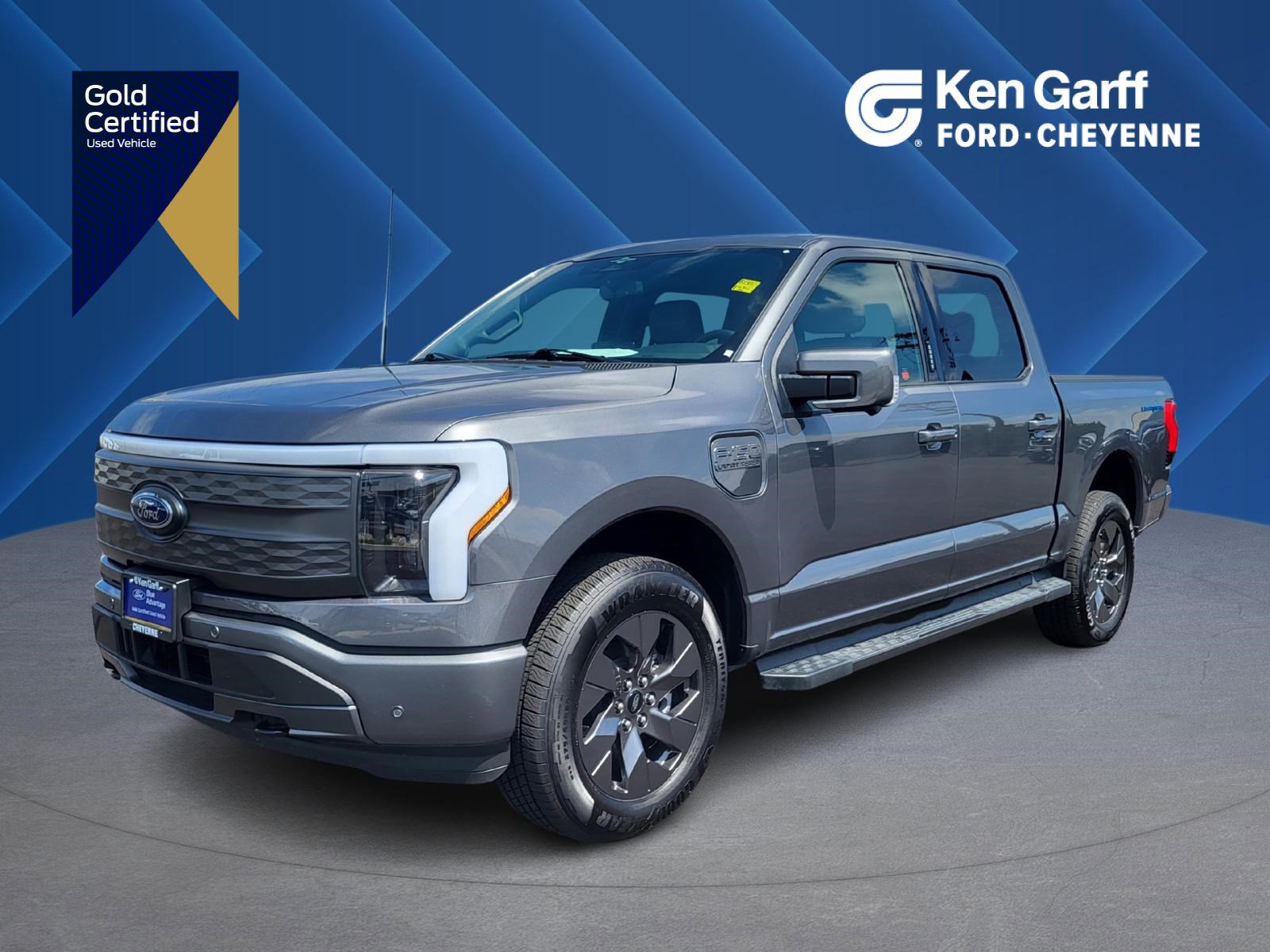 Certified 2023 Ford F-150 Lightning Lariat with VIN 1FTVW1EL3PWG51837 for sale in Cheyenne, WY