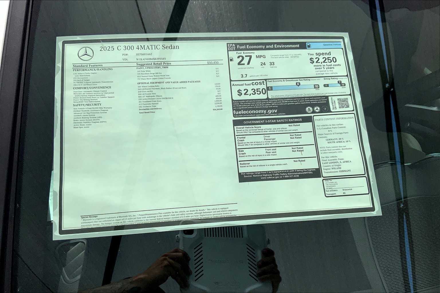 2025 Mercedes Benz C 300 4MATIC Sedan photo 19