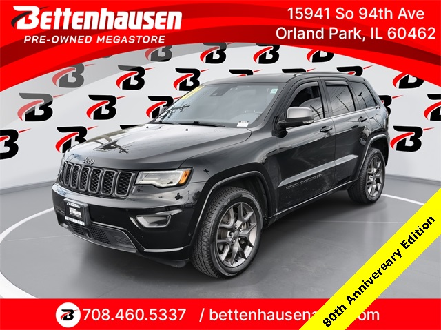 Certified Used 2021 Black Jeep 80th Anniversary Edition image 1