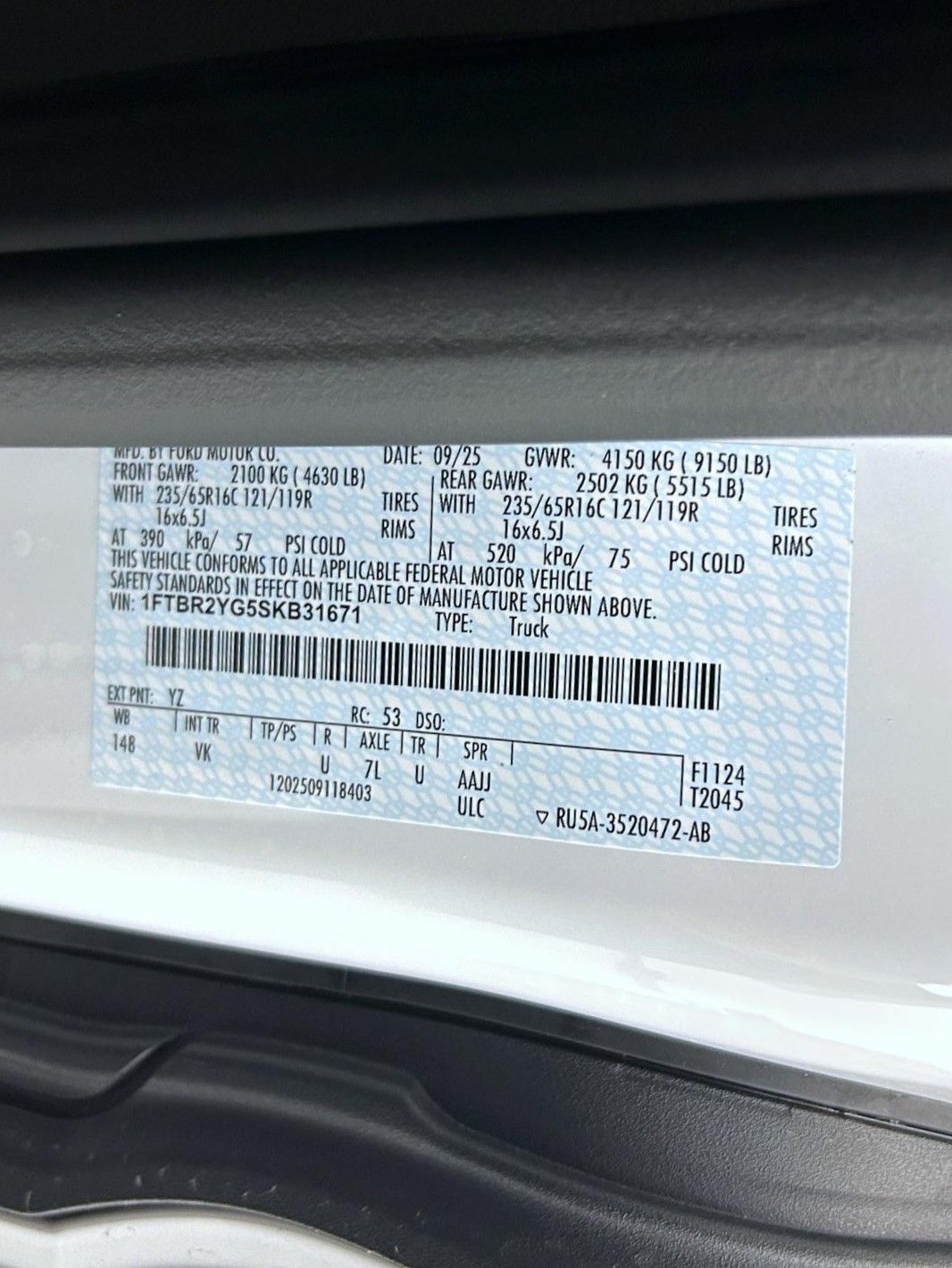 2025 Ford Transit photo 20