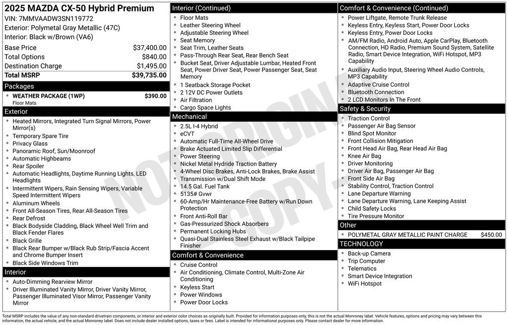 2025 Mazda CX-50 Premium's photo