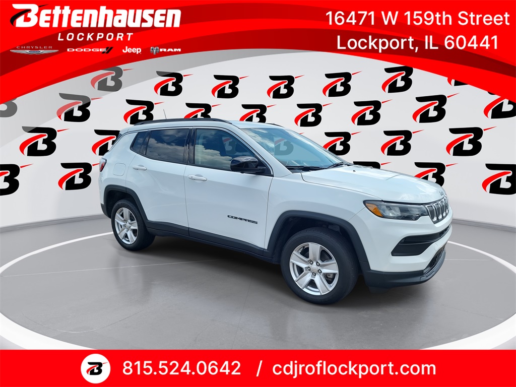 Certified Used 2022 White Jeep Latitude image 1