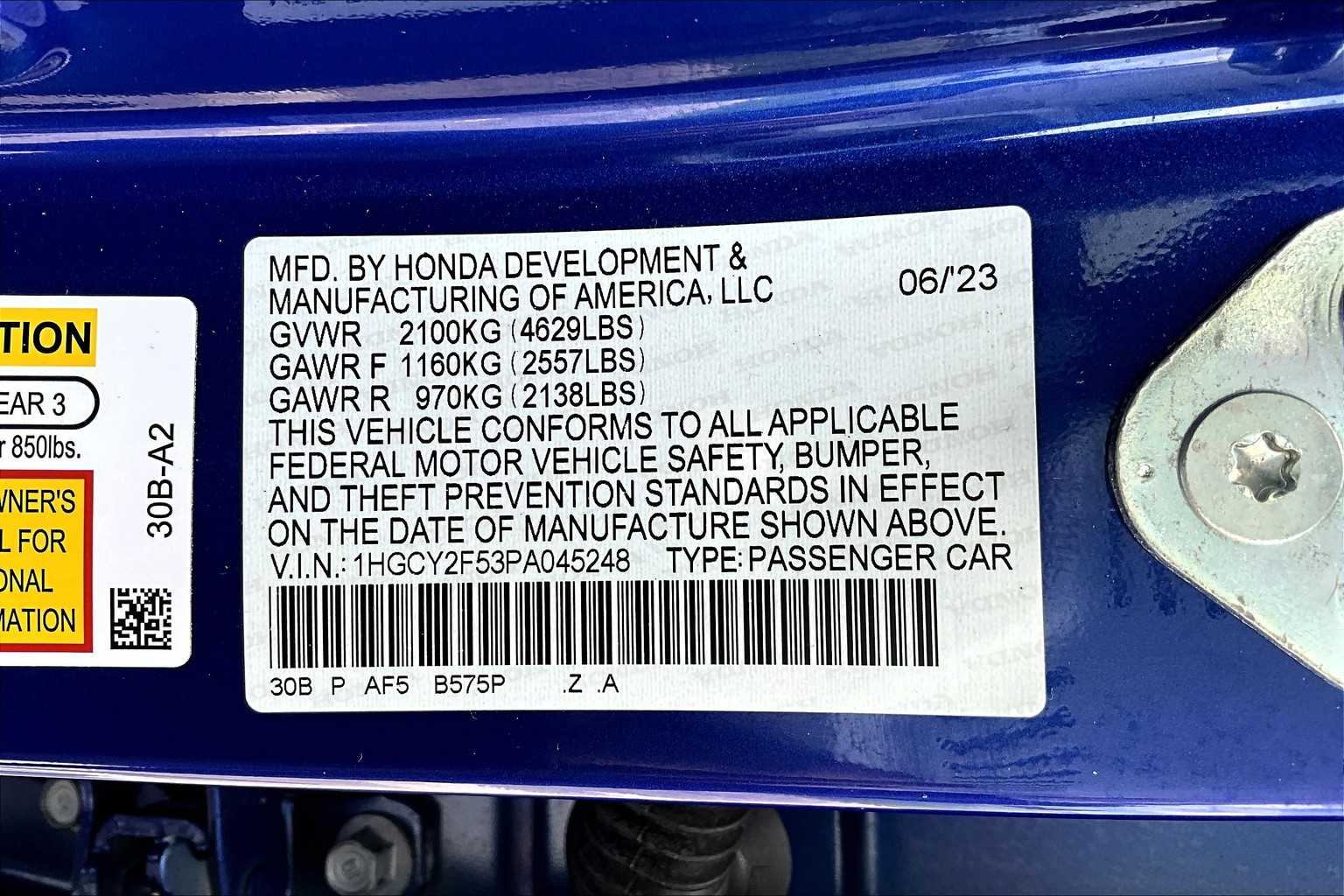 2023 Honda Accord Hybrid Sport photo 34