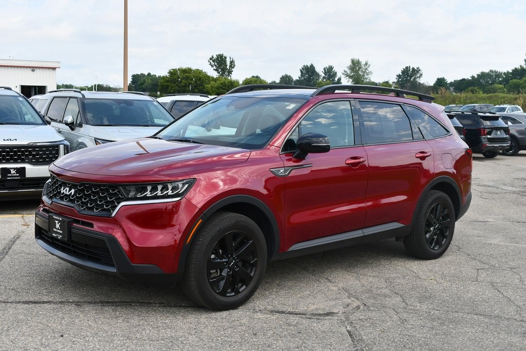 Certified 2022 Kia Sorento X-Line S with VIN 5XYRLDLC4NG151968 for sale in Rochester, Minnesota