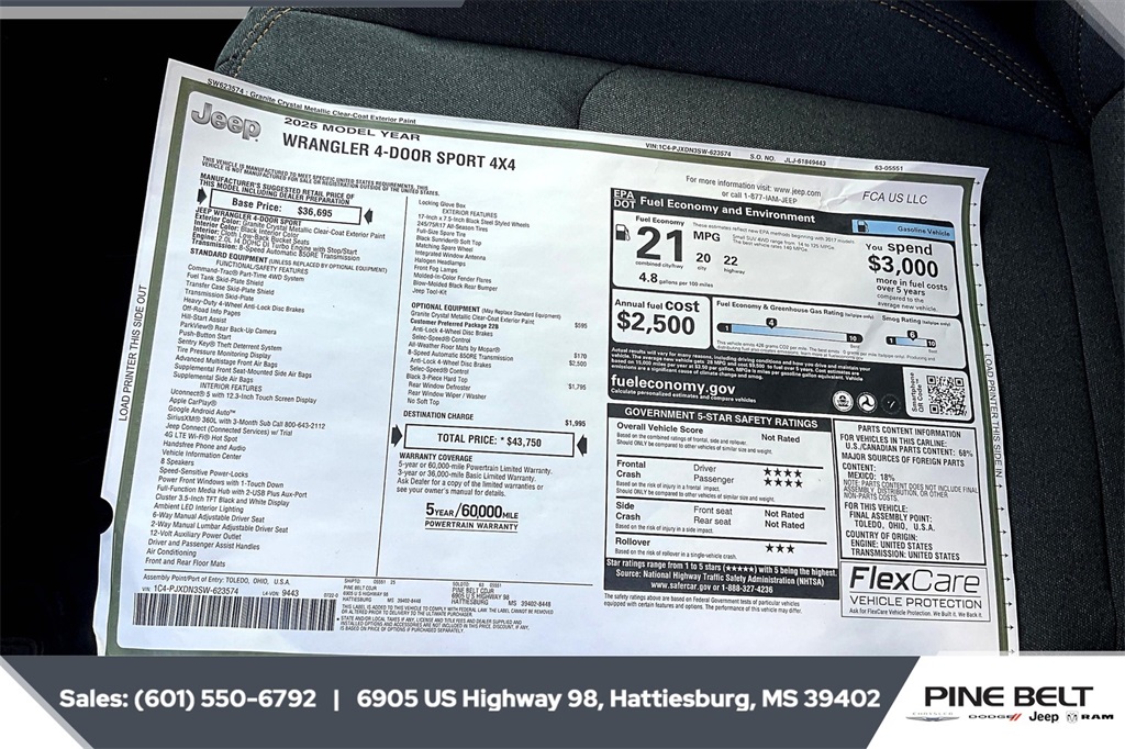 2025 Jeep Wrangler Sport photo 11