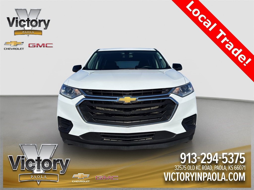 Used 2021 Chevrolet Traverse LS with VIN 1GNERFKW9MJ226089 for sale in Paola, KS