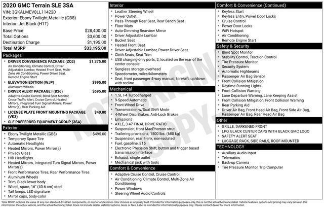 2020 GMC Terrain SLE's photo