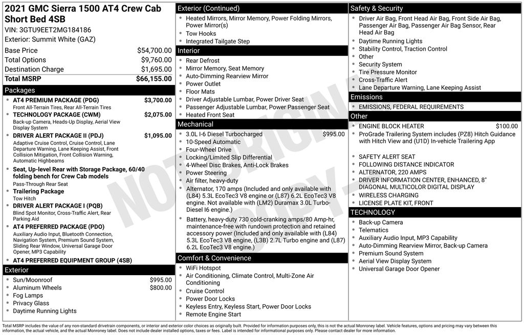 2021 GMC Sierra 1500 AT4's photo