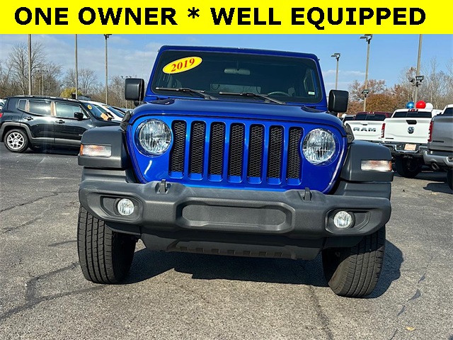 Used 2019 Jeep Wrangler Unlimited Sport S with VIN 1C4HJXDG7KW599060 for sale in Xenia, OH