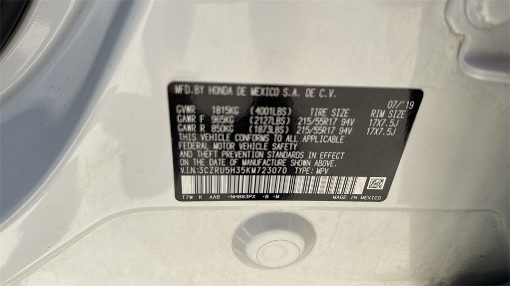 2019 Honda HR-V LX photo 57