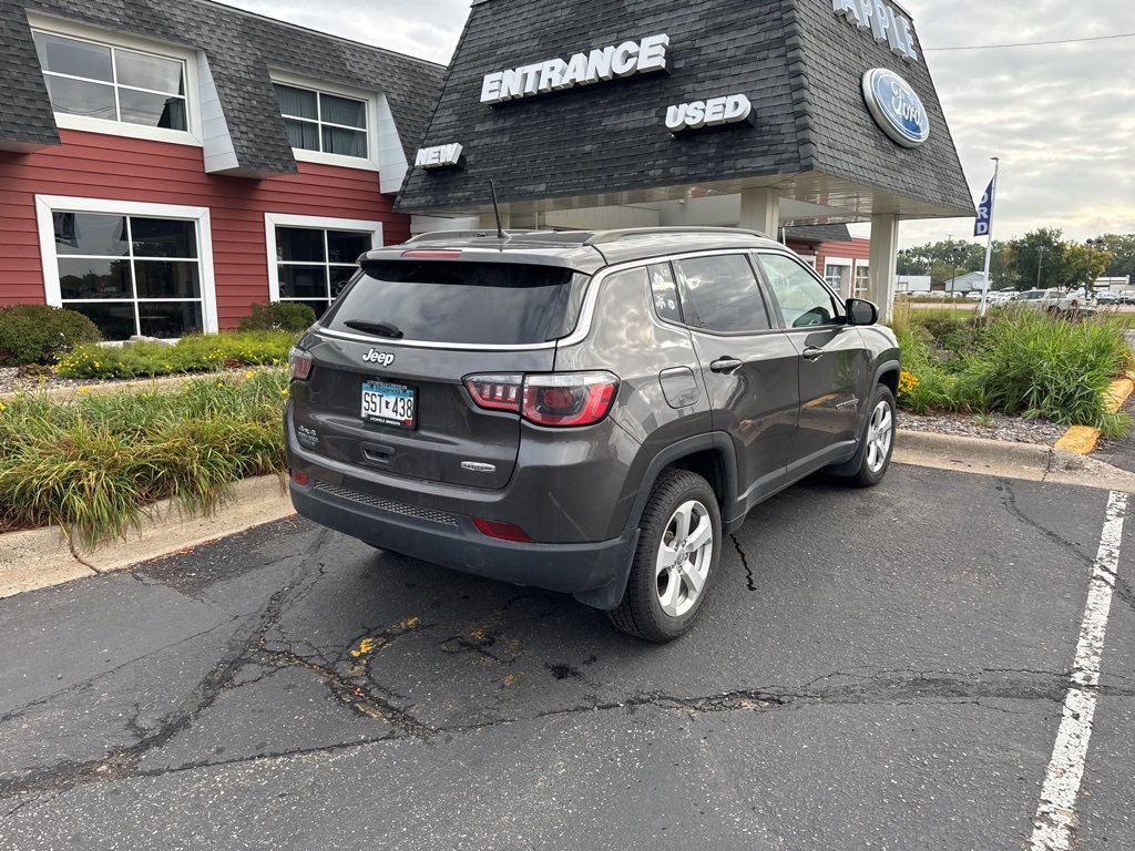 Certified 2018 Jeep Compass Latitude with VIN 3C4NJDBB8JT185993 for sale in White Bear Lake, Minnesota