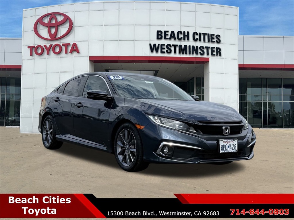 Used 2020 Honda Civic EX with VIN 19XFC1F39LE200475 for sale in Westminster, CA