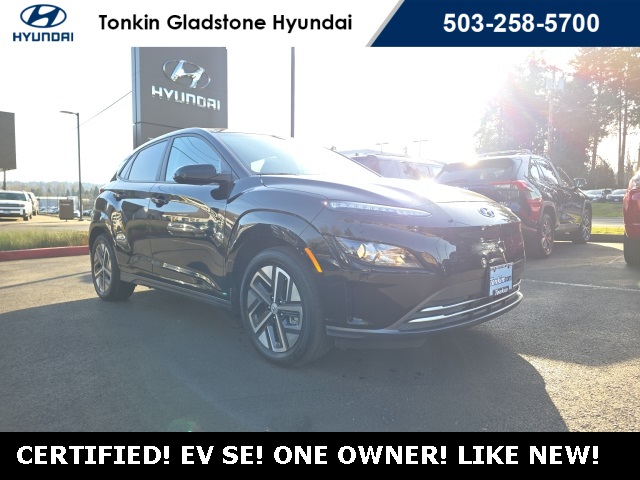 Certified 2023 Hyundai Kona EV SE with VIN KM8K23AG1PU166851 for sale in Gladstone, OR