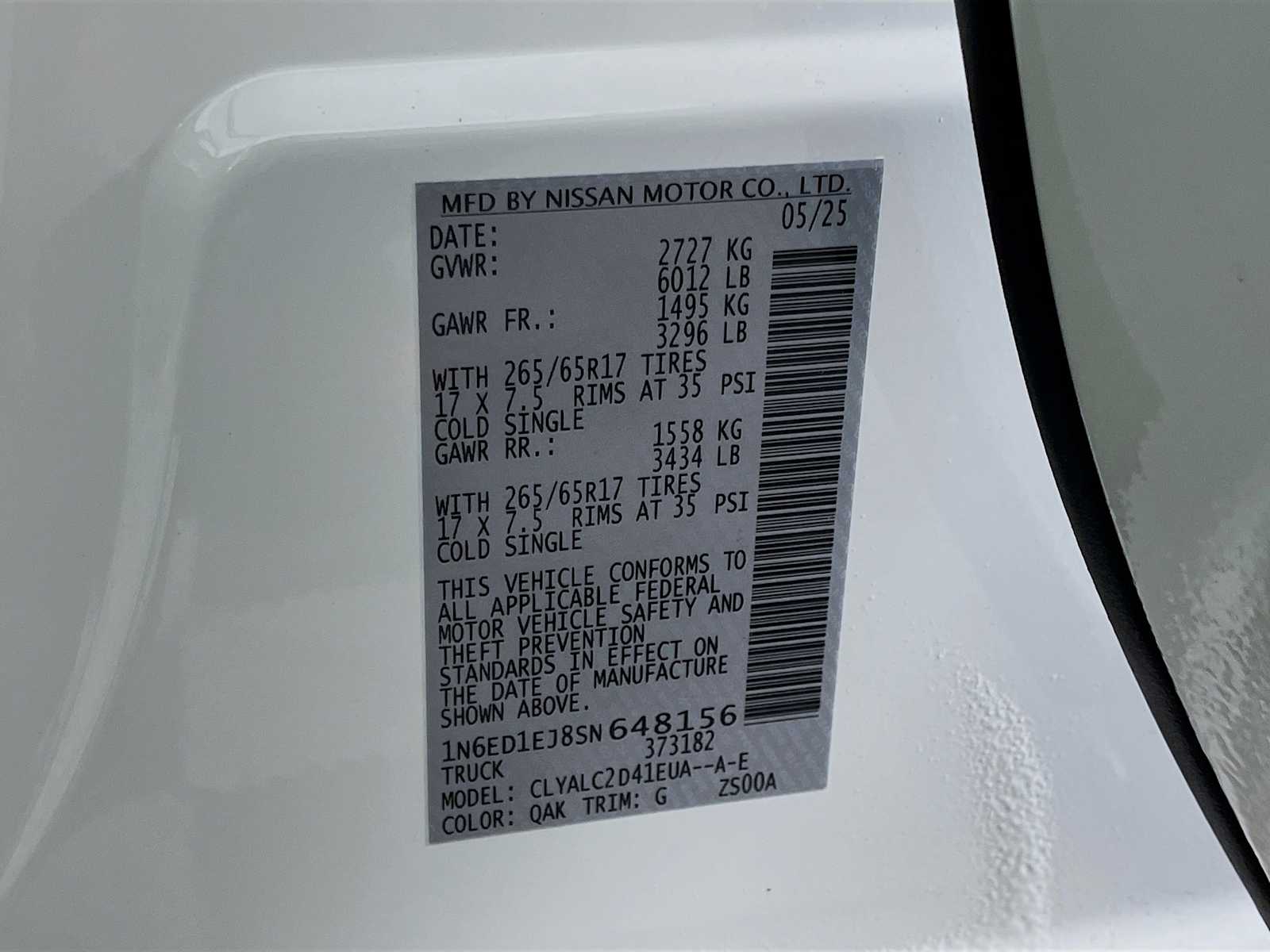 2025 Nissan Frontier SV photo 30