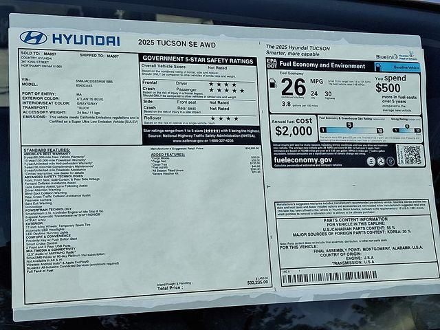 2025 Hyundai Tucson SE photo 15