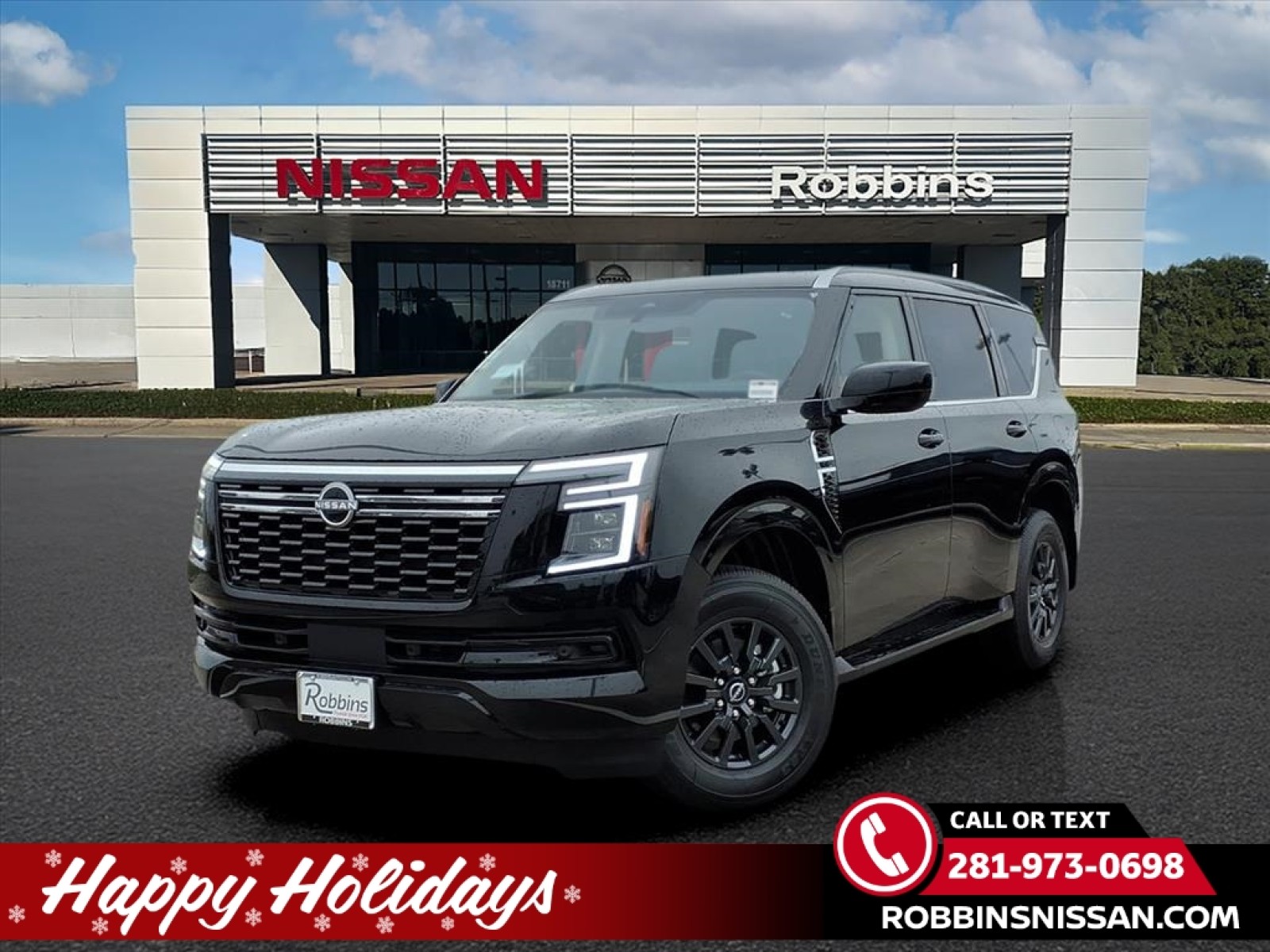 2026 Nissan Armada SV Black at Robbins Nissan