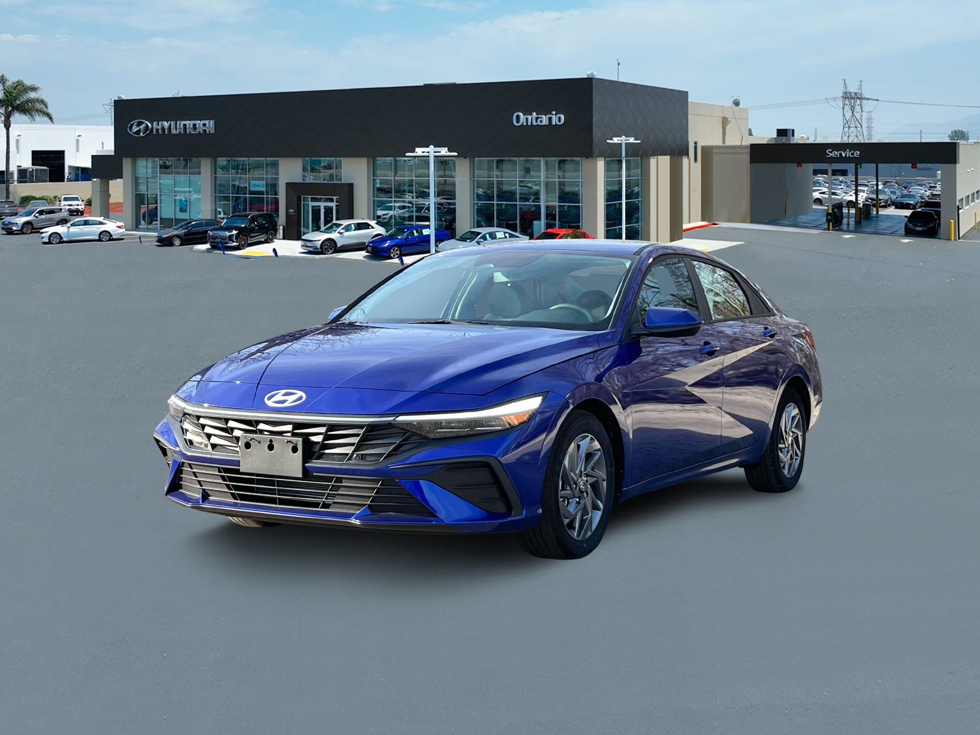 New 2024 Intense Blue Hyundai SEL image 1