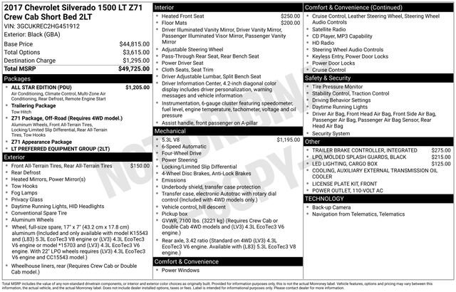 2017 Chevrolet Silverado 1500 LT's photo