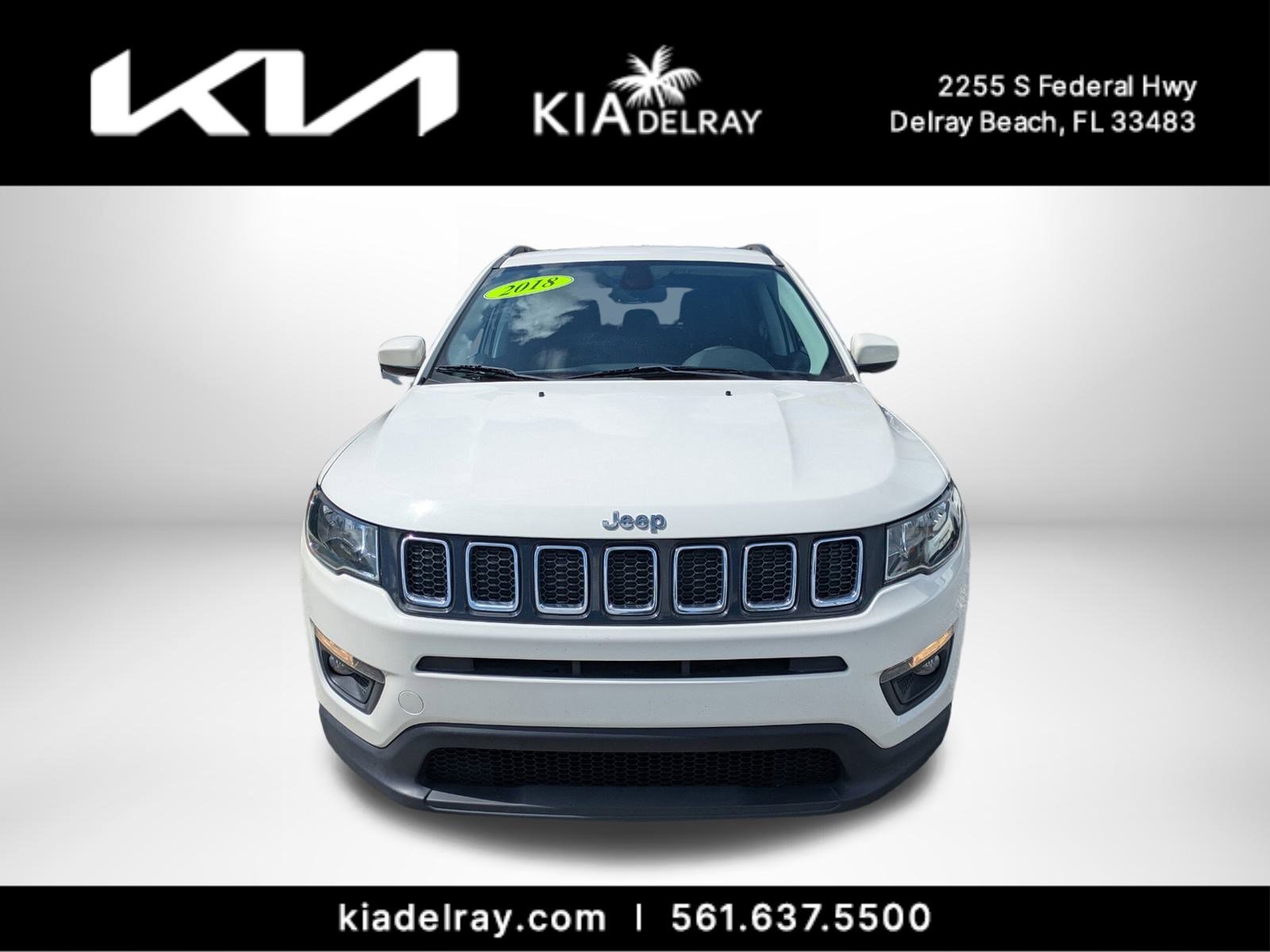 Used 2018 Jeep Compass Latitude with VIN 3C4NJCBB0JT495372 for sale in Delray Beach, FL