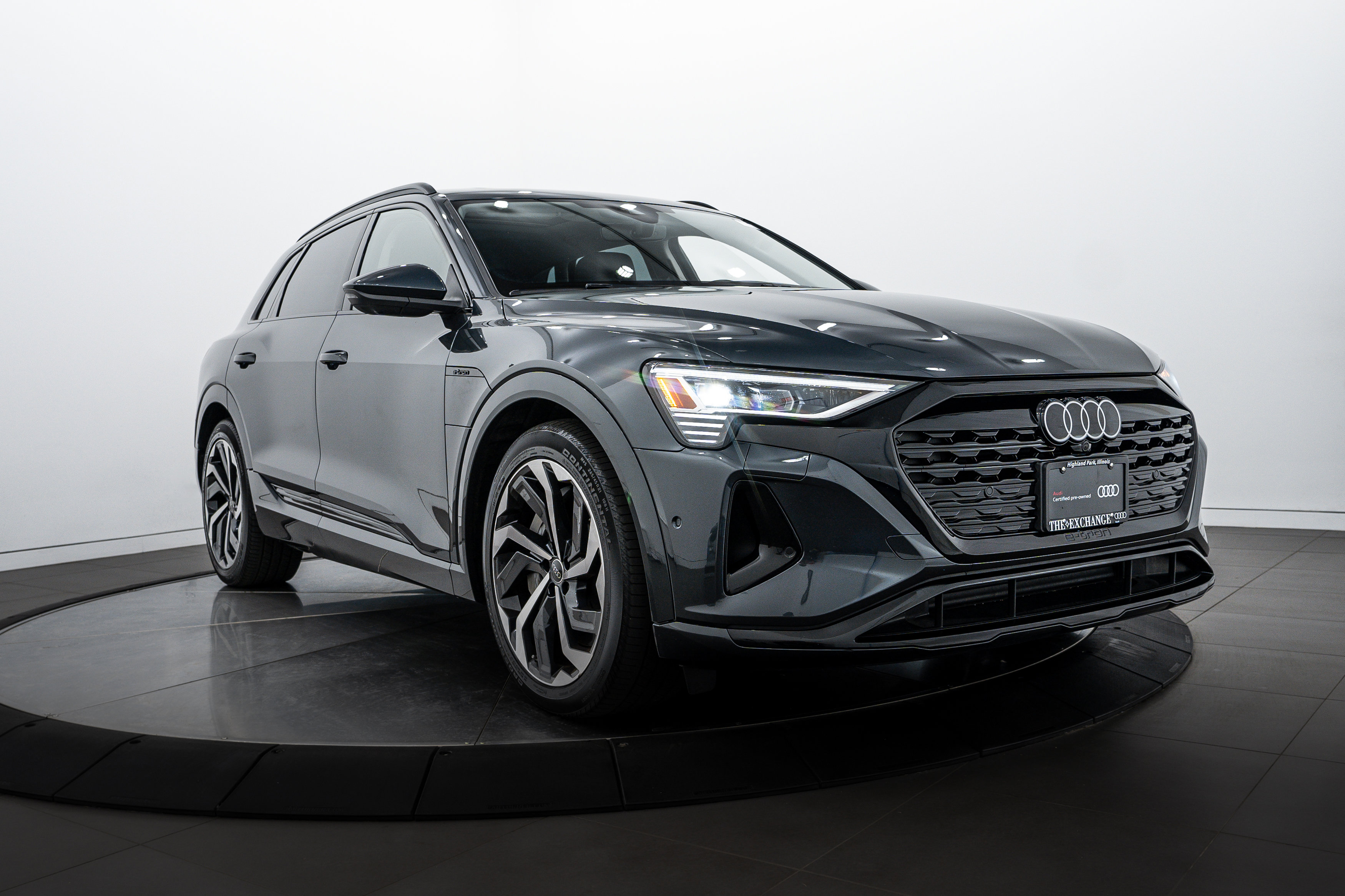 Certified 2024 Audi Q8 e-tron Premium Plus with VIN WA15AAGE2RB061680 for sale in Highland Park, IL