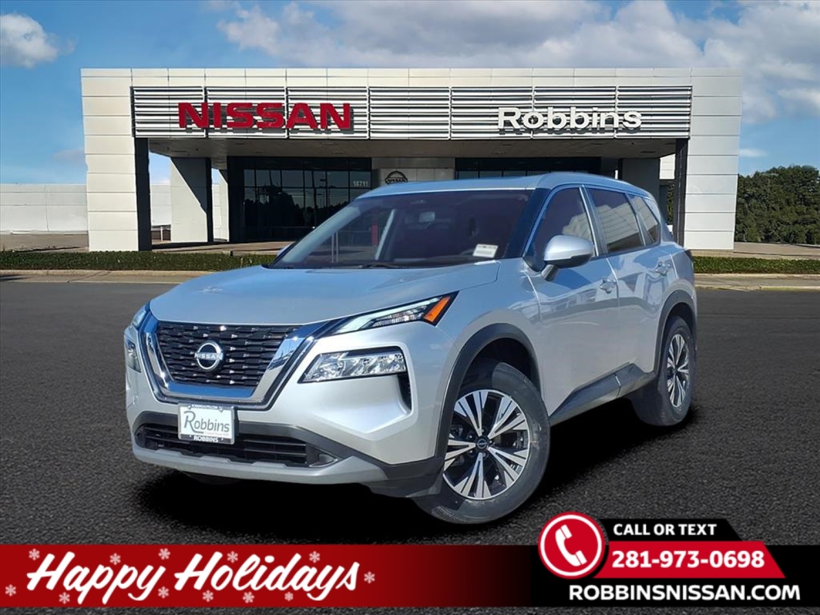 2022 Nissan Rogue SV Silver at Robbins Nissan