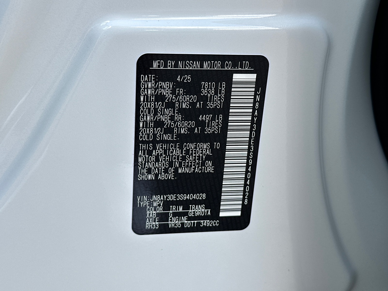 2025 Nissan Armada photo 30